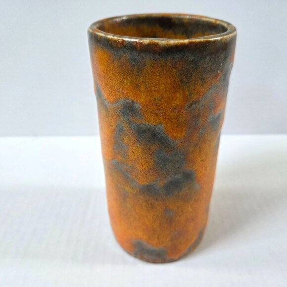 Vintage Royal Haeger Pottery Cylinder Vase Orange Peel Mid Century MCM - Picture 3 of 12
